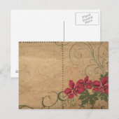 Retrobloemen Briefkaart (Voorkant / Achterkant)