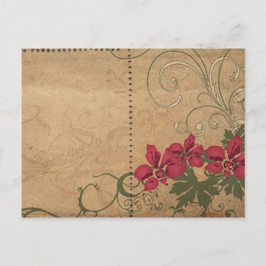 Retrobloemen Briefkaart (Voorkant)