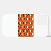 Retrobloemen en bladeren naadloos. Case-Mate iPhone case (Achterkant (horizontaal))