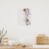Retrobloemen Poster (Keuken)