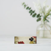 Retrobloemen Visitekaartje (Staand voorkant)