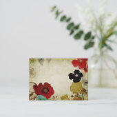 Retrobloemen Visitekaartje (Staand voorkant)