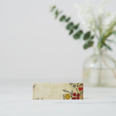 Retrobloemen Visitekaartje (Staand voorkant)