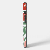 Retrobloemenpatroon monogram Initiaal Case-Mate iPhone Case (Achterkant / Links)