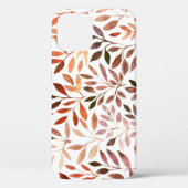 Retrobomen, waterverf naadloos patroon. Case-Mate iPhone case (Achterkant)