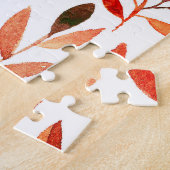 Retrobomen, waterverf naadloos patroon. legpuzzel (Zijkant)