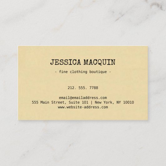  Retroborder beige Brown Red getextureerd Visitekaartje (Achterkant)