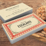 Retroborder beige Brown Red getextureerd Visitekaartje<br><div class="desc">Laat uw kaarten uw karakter en uw bedrijf door ons rustic retro visitekaartje te kiezen weerspiegelen. Of u nu eigenaar bent van een kledingindustrie, een ambachtelijke winkel, een wijnbrouwerij of gewoon als de antiek-chemische, tijdelijke blik van dit ontwerp, u zult zeker een indruk maken met de getextureerde achtergrond, de retro...</div>