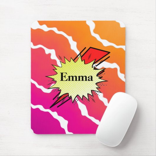 Retroborrelkleurstrip Muismat (Met muis)