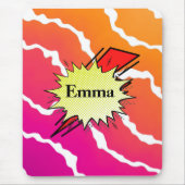 Retroborrelkleurstrip Muismat (Voorkant)