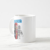 retrobot koffiemok (Voorkant links)