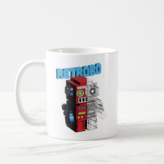 retrobot koffiemok (Links)