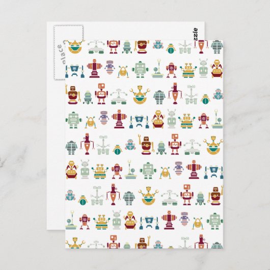 Retrobotbriefkaart Briefkaart (Voorkant / Achterkant)