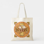 Retrobrieven verpleegster tote bag (Achterkant)