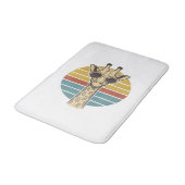 Retrobril Giraffe Zonnebril Retro Zonsondergang Ve Badmat (Gekanteld)