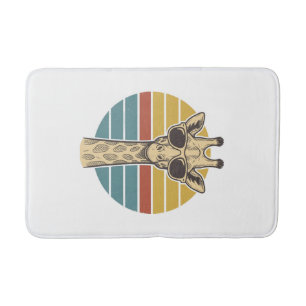 Retrobril Giraffe Zonnebril Retro Zonsondergang Ve Badmat
