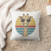 Retrobril Giraffe Zonnebril Retro Zonsondergang Ve Kussen (Deken)