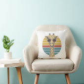 Retrobril Giraffe Zonnebril Retro Zonsondergang Ve Kussen (Stoel)