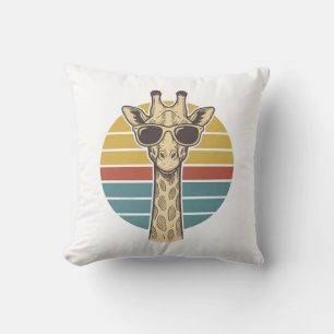 Retrobril Giraffe Zonnebril Retro Zonsondergang Ve Kussen