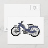 Retrobromfiets Briefkaart (Voorkant / Achterkant)