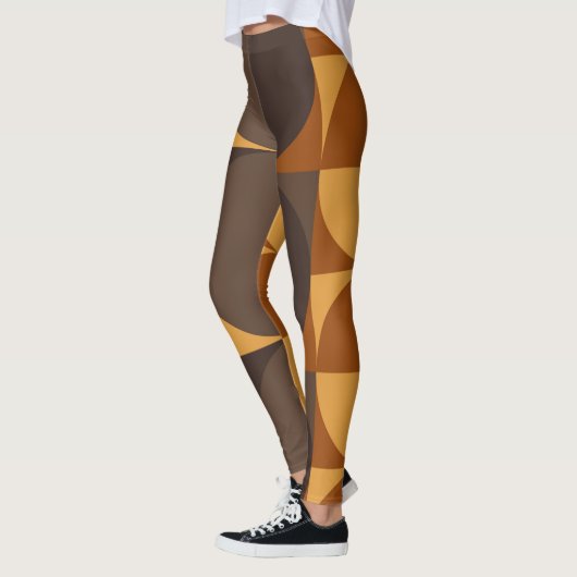 Retrobruine cirkels leggings (Links)