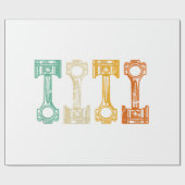 Retrobus tuner cadeaupapier (Vlak)