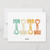 Retrobus  tuner feestdagenkaart (Achterkant)