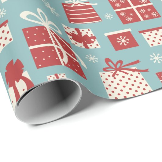 Retrocadeaus voor kerstcadeaupapier cadeaupapier (Rol Hoek)