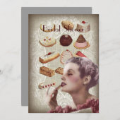 Retrocake  vrijgezellenfeest Parijs Kaart (Voorkant / Achterkant)