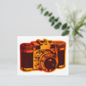 retrocamera briefkaart (Staand voorkant)