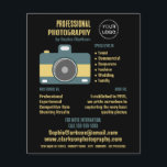Retrocamera-pictogram, fotograaf, fotografische hi flyer<br><div class="desc">Het pictogram van de camera van de terugtocht,  Fotograaf,  Fotografie hire Adverteren broers door de opslag van het Visitekaartje.</div>