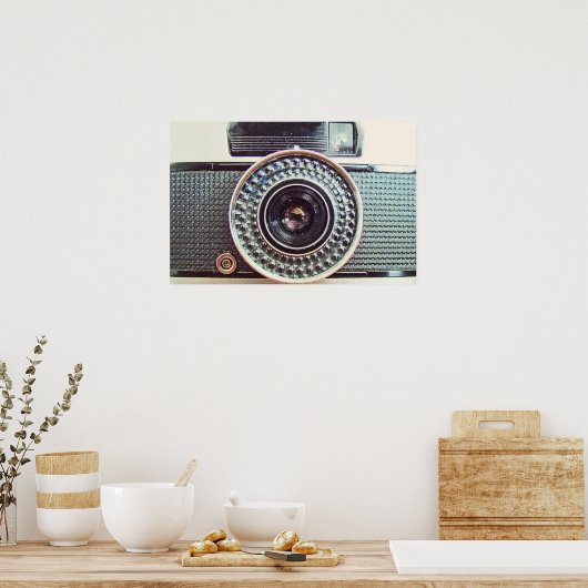 Retrocamera Poster (Keuken)