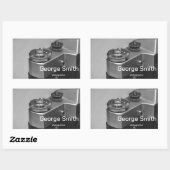 Retrocamera Rechthoekige Sticker (Vel)