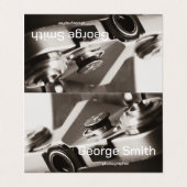 Retrocamera Visitekaartje (Buitenkant ongevouwen)