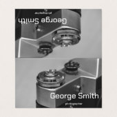 Retrocamera Visitekaartje (Buitenkant ongevouwen)