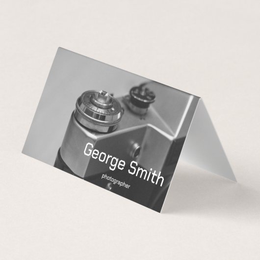 Retrocamera Visitekaartje (Achterkant)