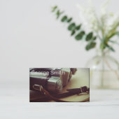 Retrocamera Visitekaartje (Staand voorkant)