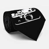 Retrocamera voor fotograaf stropdas (Opgerold)