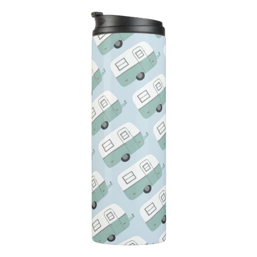 -retrocandelaar in het blauw thermosbeker (Geroteerd rechts)