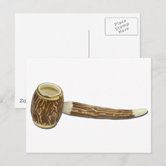 RetroCarvedPipe112010 Briefkaart (Voorkant / Achterkant)