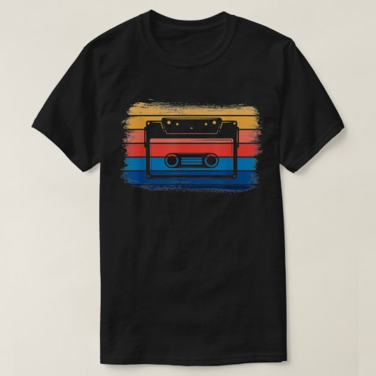 Retrocassette 80s 90s muziektape mitape 9 t-shirt (Design voorkant)