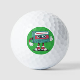 Retrocassetteband. Golfballen