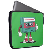 Retrocassetteband. Laptop Sleeve (Voorkant Rechts)