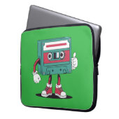 Retrocassetteband. Laptop Sleeve (Voorkant Links)
