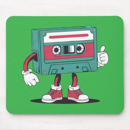 Retrocassetteband. Muismat (Voorkant)
