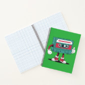 Retrocassetteband. Notitieboek (Binnen)