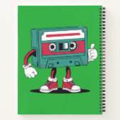 Retrocassetteband. Notitieboek (Achterkant)