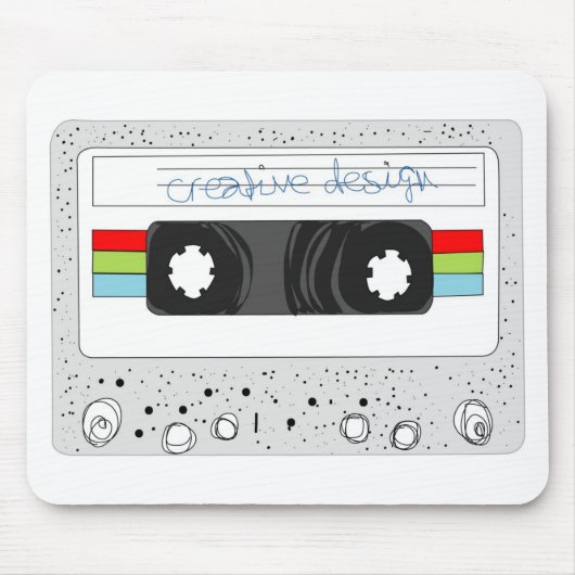 Retrocassettebandstijl 80-inch muismat (Voorkant)