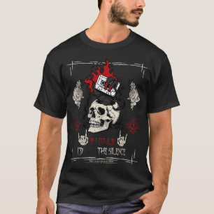 retrocassetteschedelgesteente t-shirt