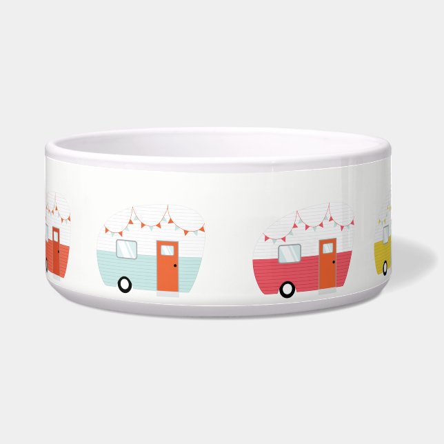 -retrocentietracelaar Pet Bowl Voerbakje (Voorkant)